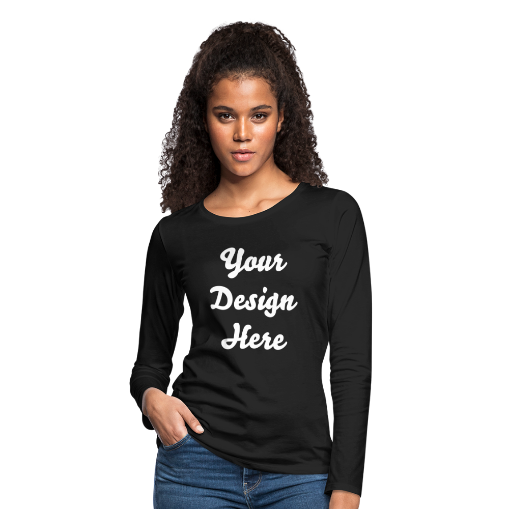 Women's Premium Long Sleeve T-Shirt - black