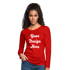 Women's Premium Long Sleeve T-Shirt - red