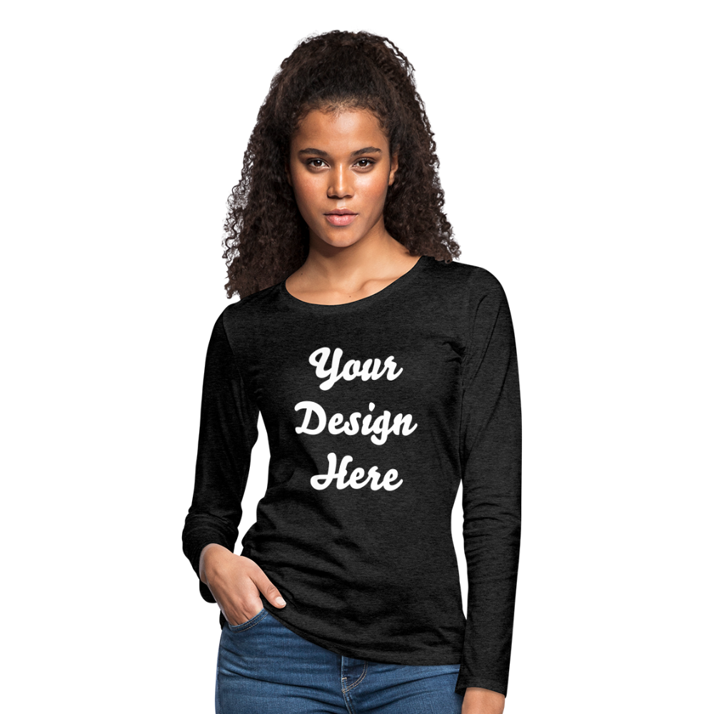 Women's Premium Long Sleeve T-Shirt - charcoal grey