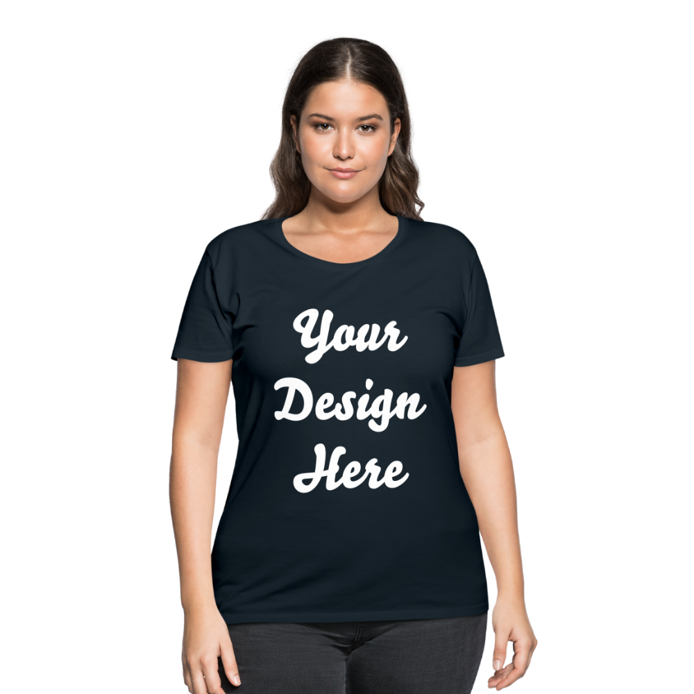 Women’s Curvy T-Shirt - navy
