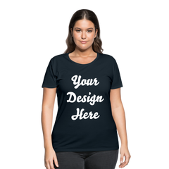 Women’s Curvy T-Shirt - navy