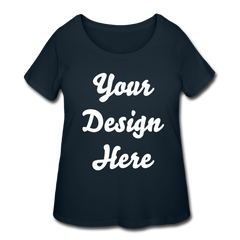 Women’s Curvy T-Shirt - navy