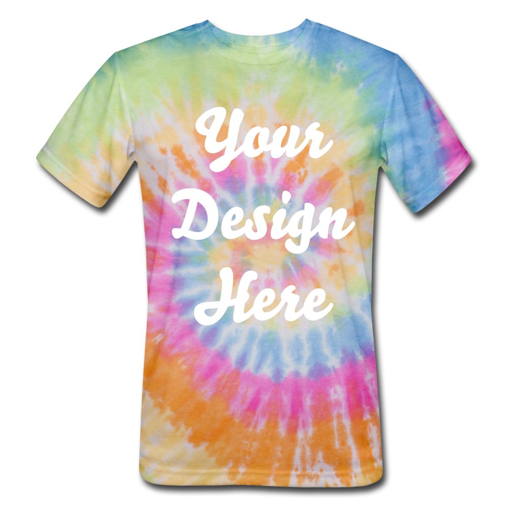 Unisex Tie Dye T-Shirt - rainbow